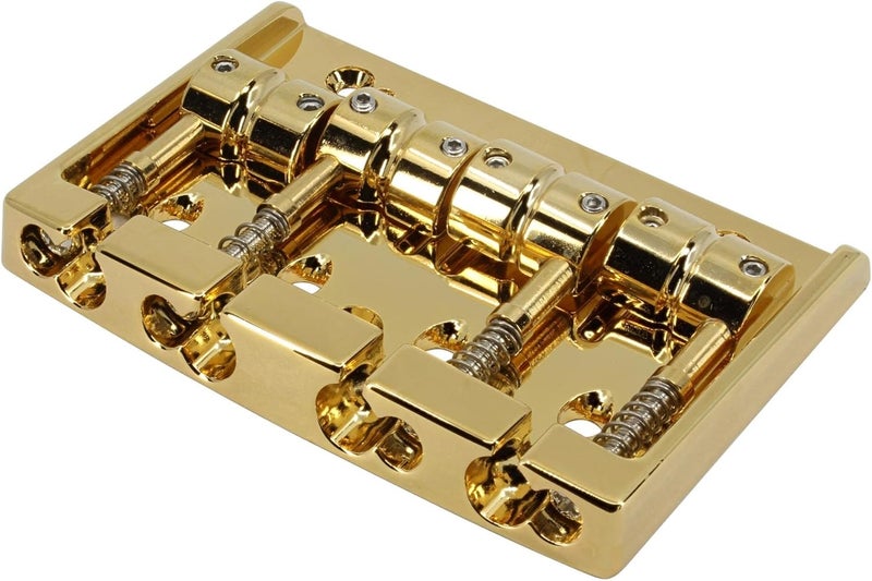 Gotoh 404SJ-4 4-String Bass Bridge w/Steel Saddles - Gold - Image 1